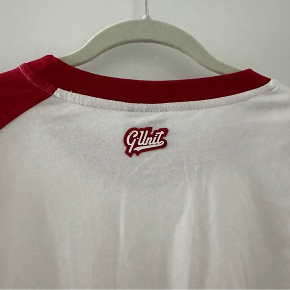 NWT Vintage G-Unit White Red Baseball Tee Long Sleeve Shirt Men’s Size XXL - Picture 9 of 16